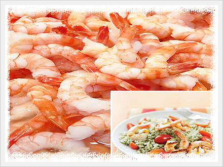 Cooked Peeled and Deveined Tail-on Shrimp